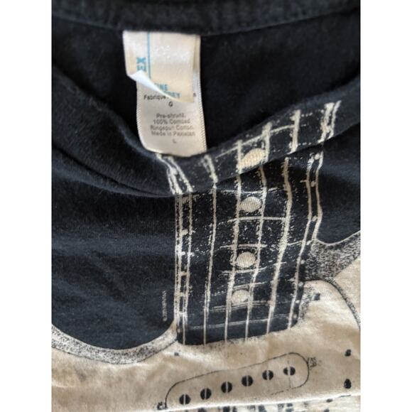 Authentic Tultex 2005 Black Nirvana Guitar Graphic Short Sleeve Size Large - Picture 3 of 8